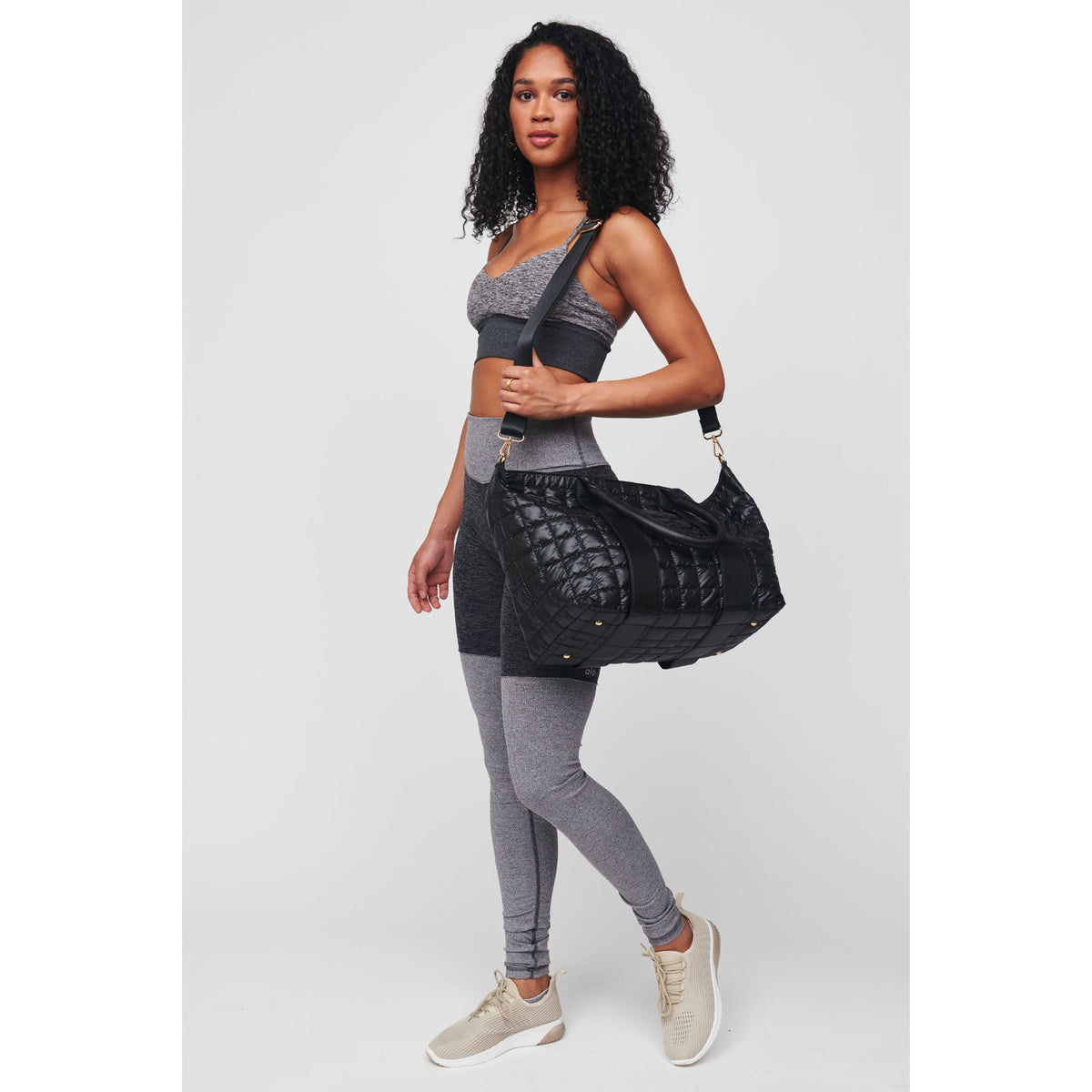 Woman wearing Black Urban Expressions Major Tote 818209010368 View 4 | Black