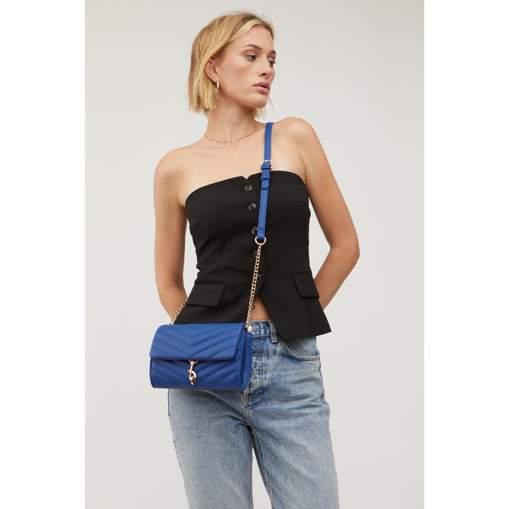 Woman wearing Cobalt Urban Expressions Nanci Crossbody 840611115379 View 2 | Cobalt