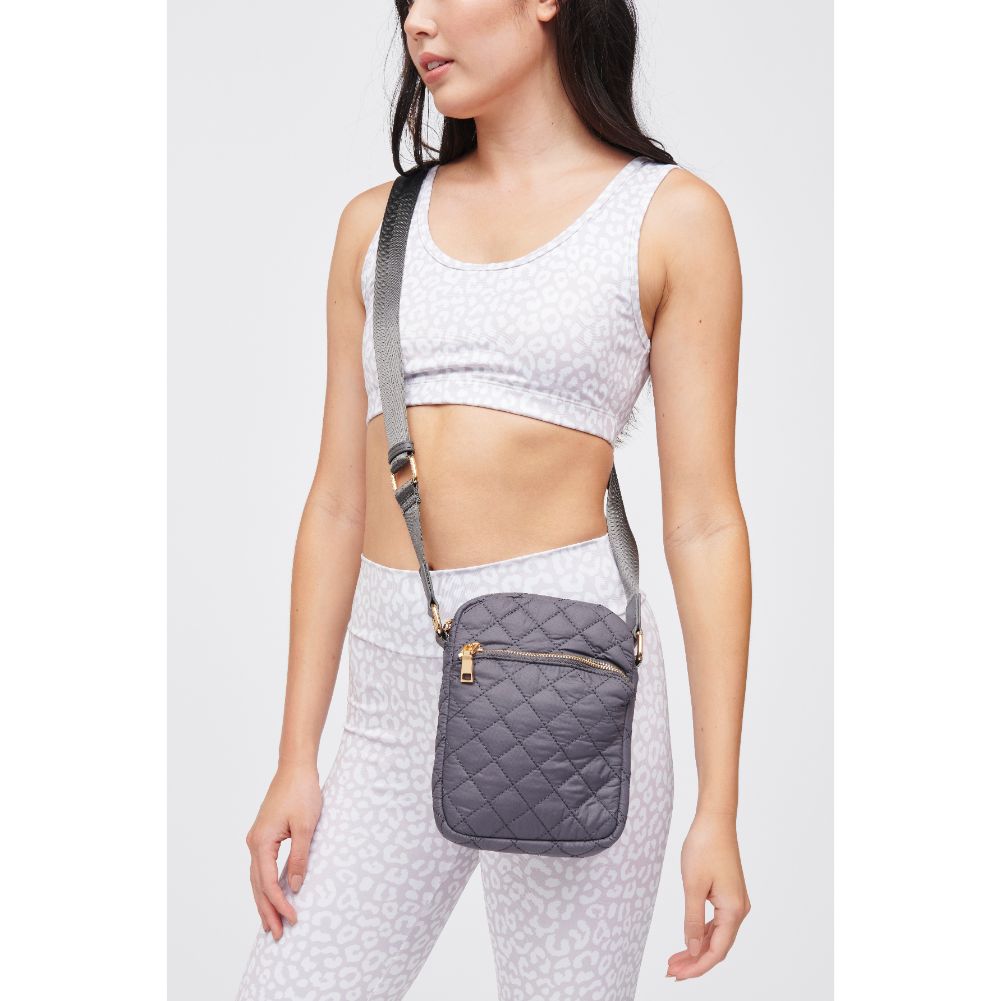 Woman wearing Carbon Urban Expressions Lane Crossbody 840611182715 View 1 | Carbon