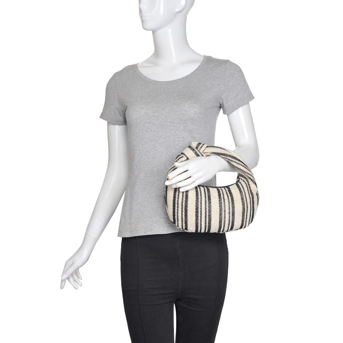 Product Image of Urban Expressions Tracy - Stripes Clutch 840611141651 View 5 | Black White