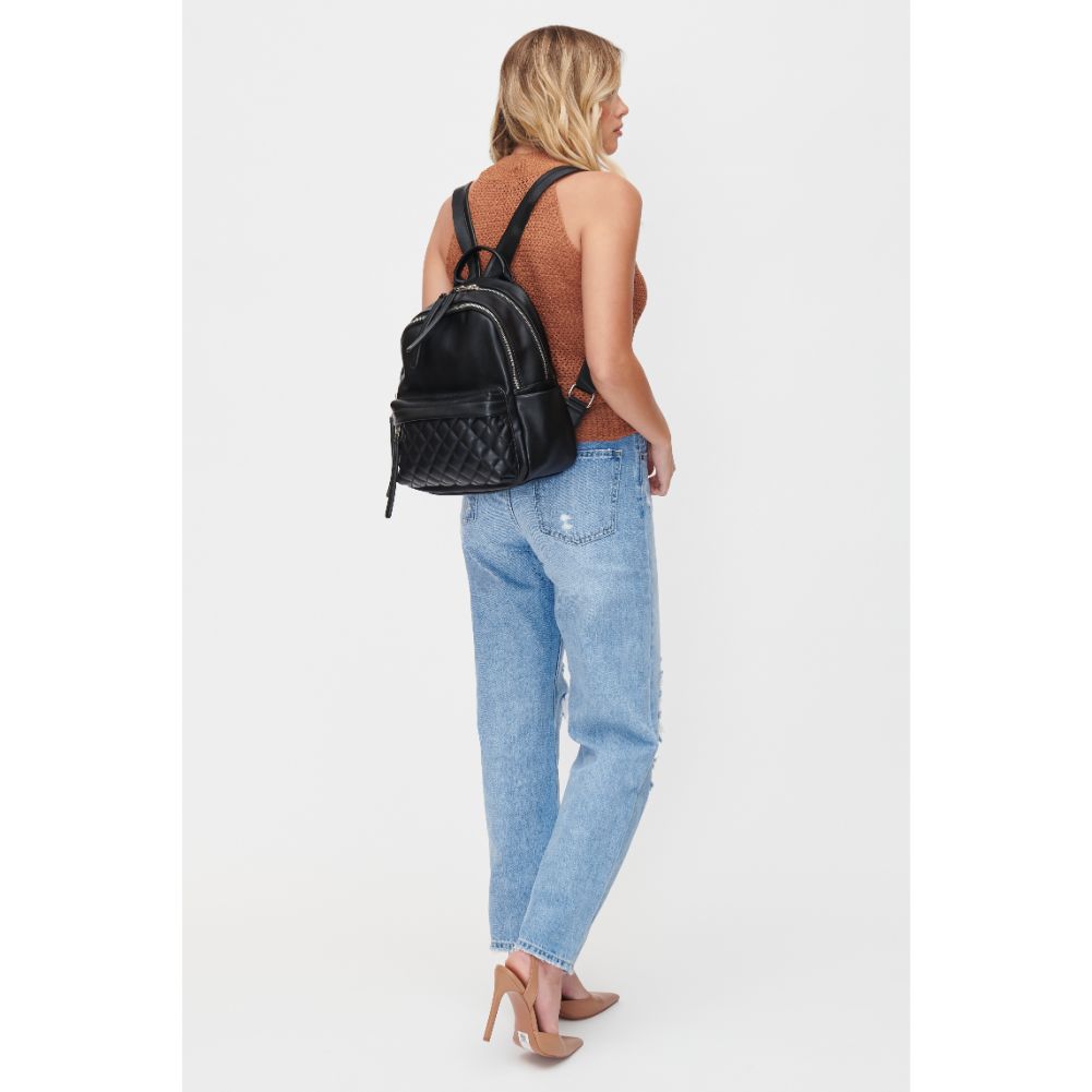 Woman wearing Black Urban Expressions Briana Backpack 818209011891 View 3 | Black