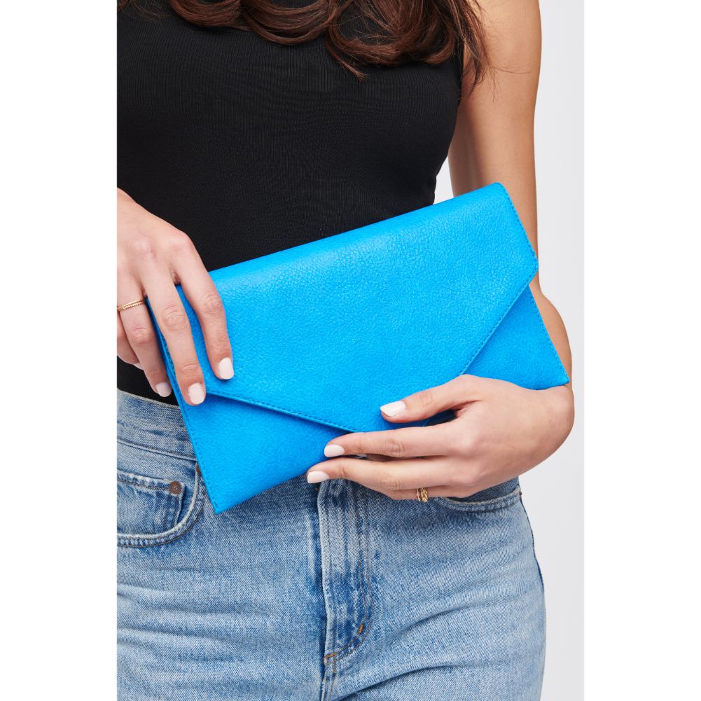 Woman wearing Azure Urban Expressions Izzy Clutch 840611100290 View 4 | Azure