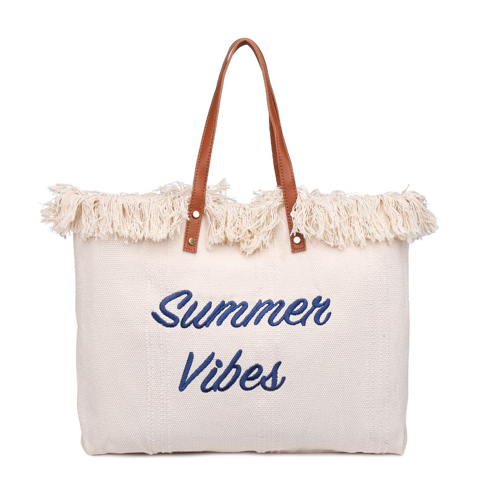 Product Image of Urban Expressions Summer Vibes Tote 840611127921 View 5 | Ivory