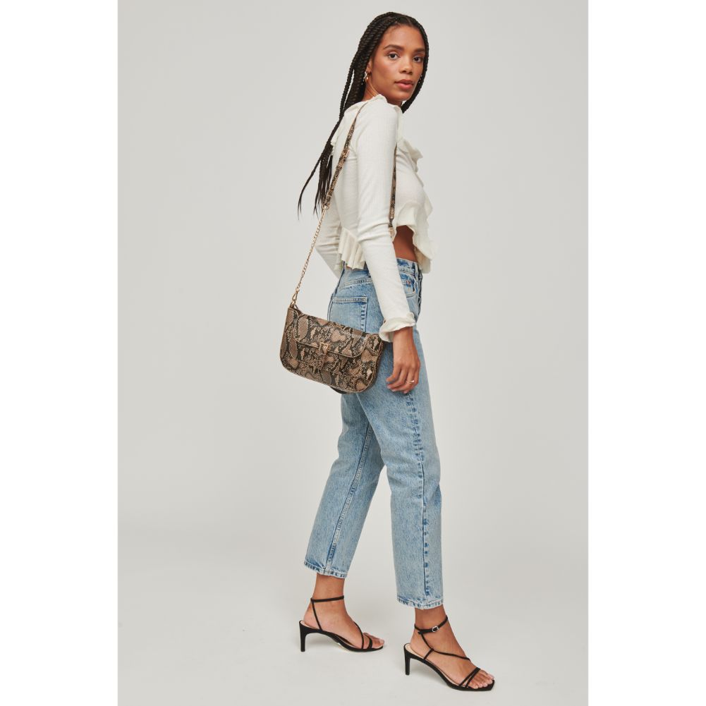 Woman wearing Natural Multi Urban Expressions Alexandra Shoulder Bag 840611182920 View 3 | Natural Multi