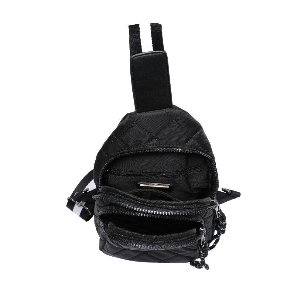Product Image of Urban Expressions Ace - Quilted Nylon Sling Backpack 840611177650 View 8 | Black
