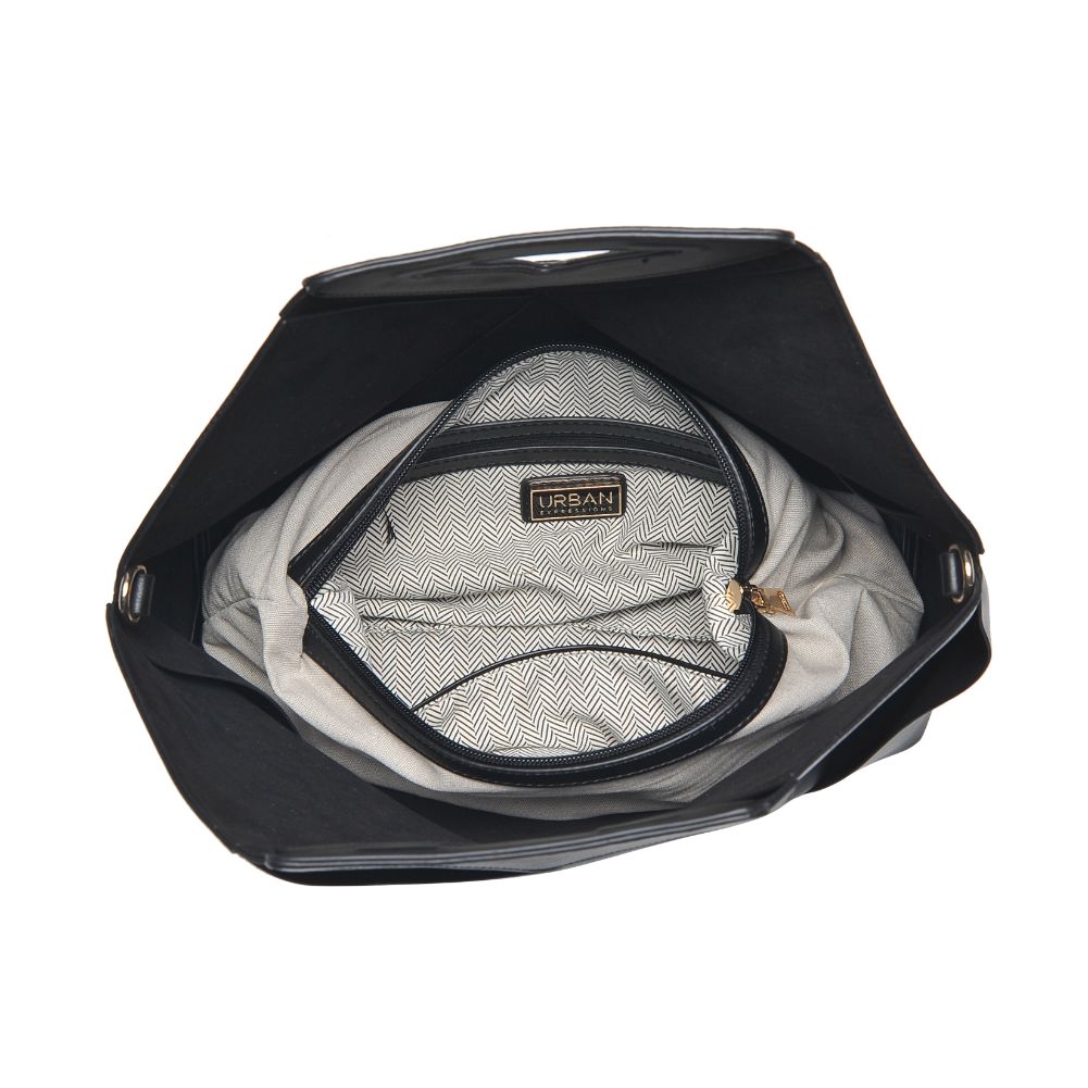 Product Image of Urban Expressions Athena Satchel 840611104090 View 8 | Black