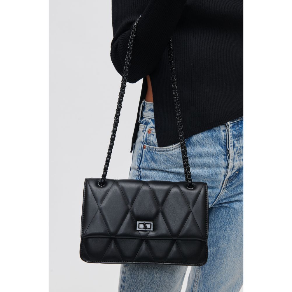 Woman wearing Black Urban Expressions Yelena Crossbody 840611118615 View 4 | Black