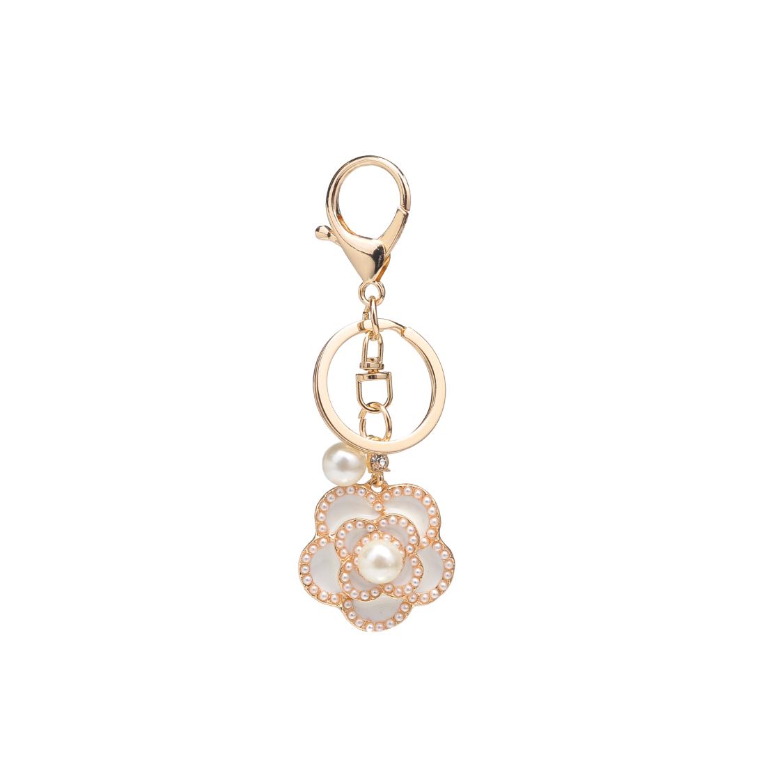 Product Image of Urban Expressions Rosie Keychain Charm 840611150554 View 1 | Pearl