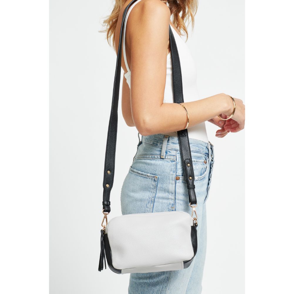 Woman wearing Grey Urban Expressions Audrey Crossbody 840611179159 View 1 | Grey