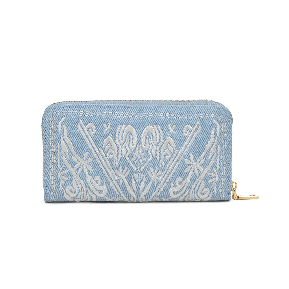 Product Image of Urban Expressions Raven Wallet NA-840611147684 View 3 | Light Blue