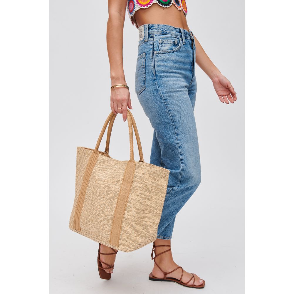 Woman wearing Natural Urban Expressions Geraldine Tote 840611111982 View 3 | Natural