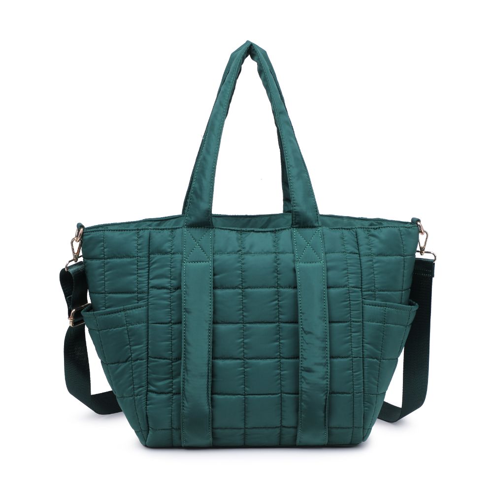 Product Image of Urban Expressions August - Quilted Nylon Tote 840611114471 View 7 | Emerald