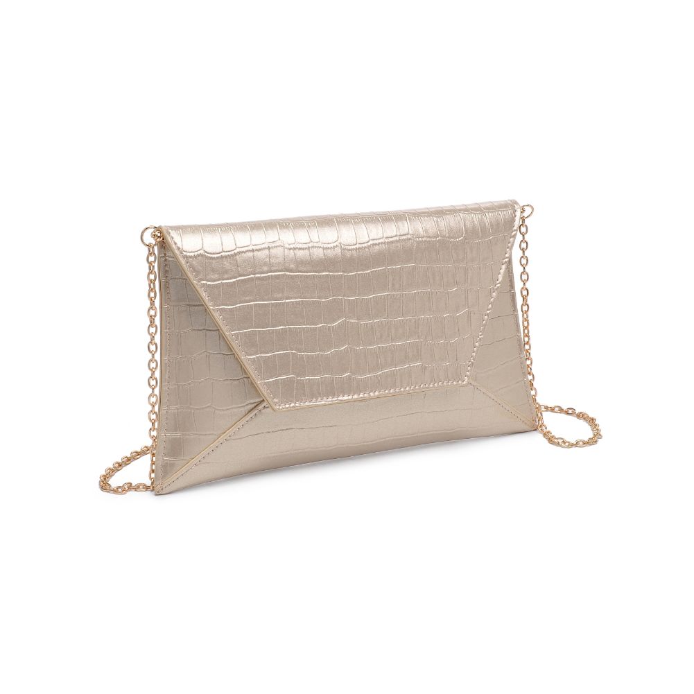 Product Image of Urban Expressions Cora - Croco Clutch 840611109736 View 6 | Gold