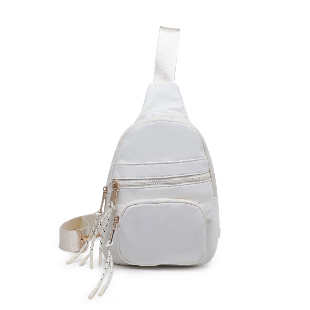 Product Image of Urban Expressions Sid Sling Backpack 840611120700 View 5 | Ivory