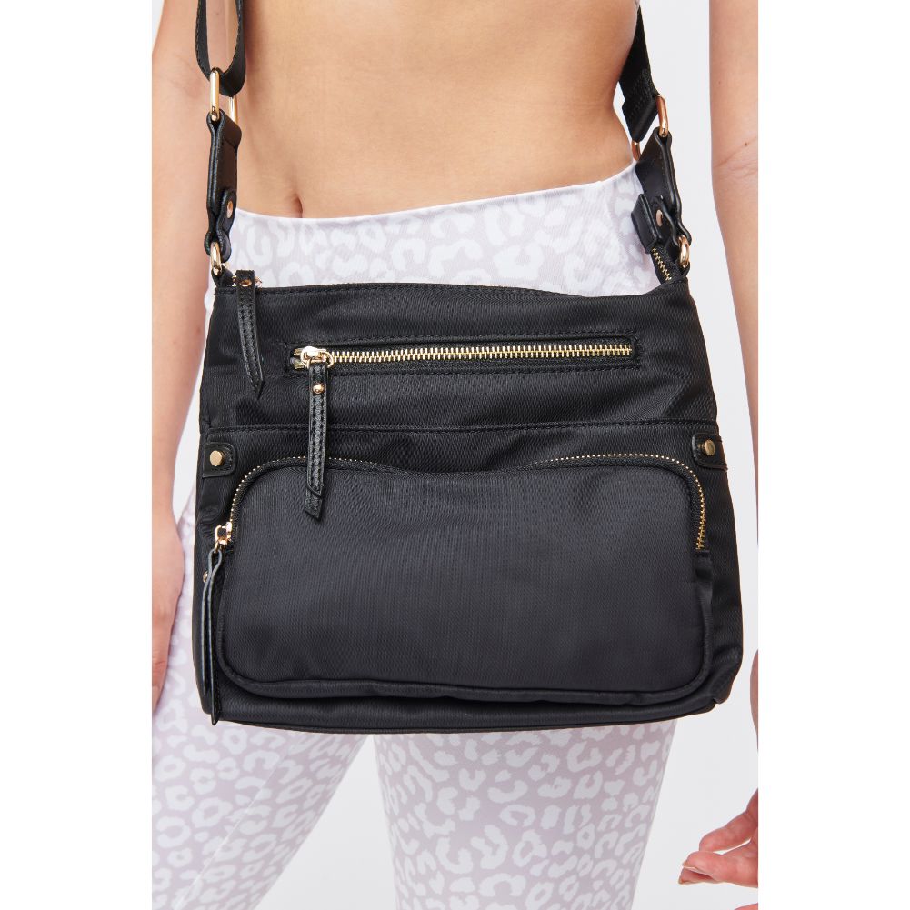 Woman wearing Black Urban Expressions Julia Crossbody 840611164964 View 2 | Black