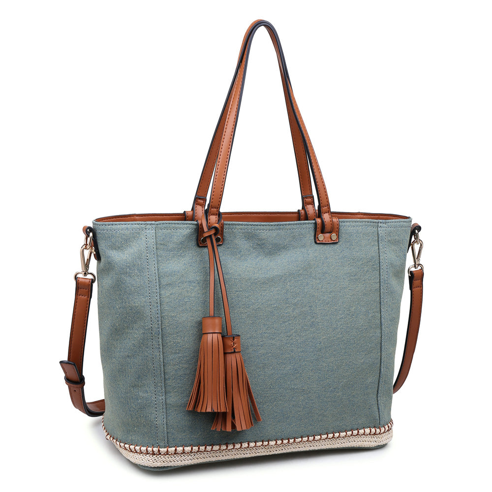 Product Image of Urban Expressions Santorini Tote NA-840611141132 View 2 | Vintage Denim