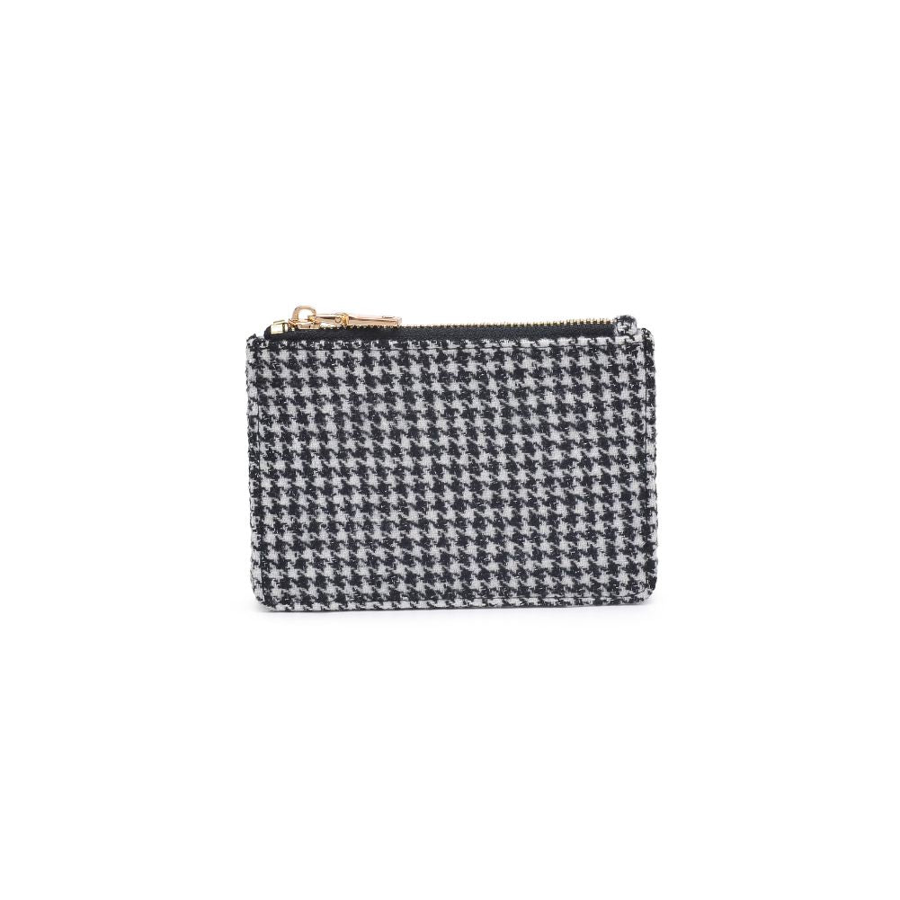 Product Image of Urban Expressions Afina - Houndstooth Card Holder 840611109828 View 5 | Black White