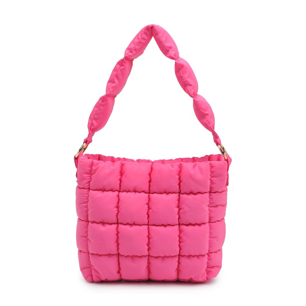 Product Image of Urban Expressions Wylie - Quilted Nylon Hobo 840611108173 View 7 | Magenta