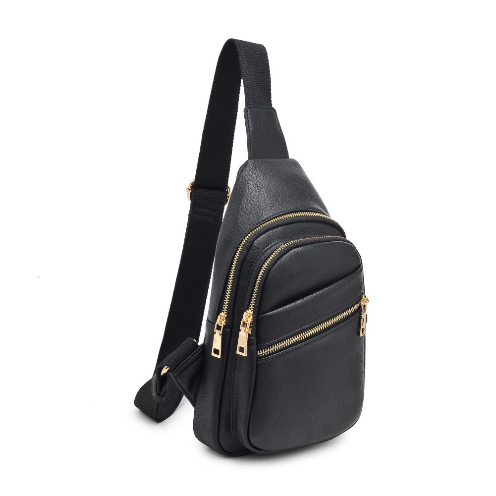 Product Image of Urban Expressions Zephyr Sling Backpack 840611106889 View 6 | Black