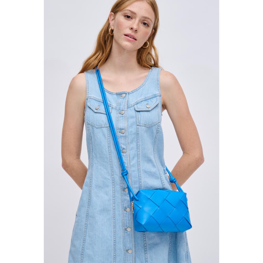 Woman wearing Royal Blue Urban Expressions Kennedy Crossbody 840611126757 View 1 | Royal Blue