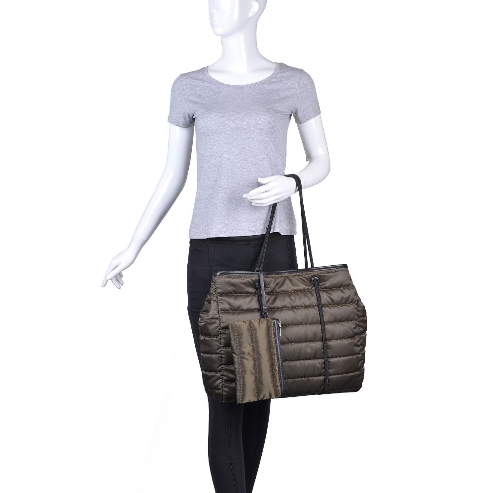 Product Image of Urban Expressions Mia Tote 840611174161 View 5 | Olive