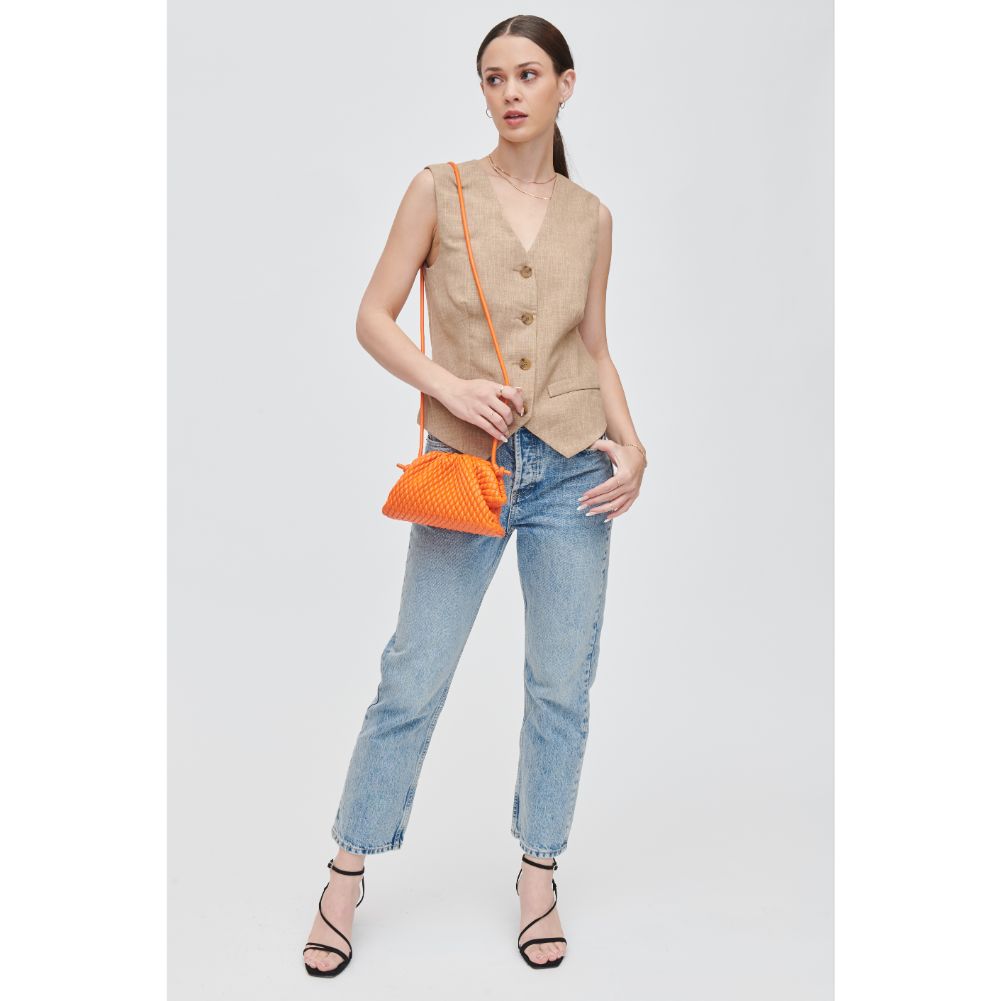 Woman wearing Orange Urban Expressions Elise Crossbody 840611118387 View 2 | Orange