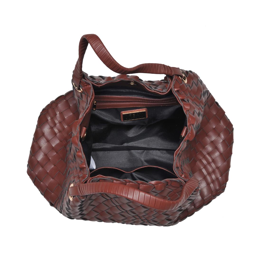 Product Image of Urban Expressions Natalie Tote 840611145796 View 4 | Chocolate