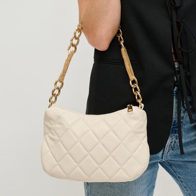 Woman wearing Ivory Urban Expressions Eve Crossbody 840611132482 View 1 | Ivory