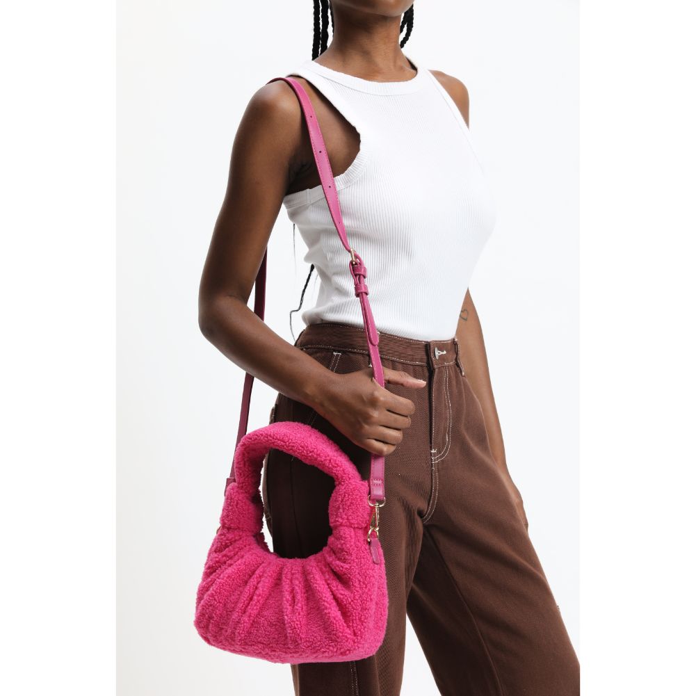 Woman wearing Pink Urban Expressions Terri Crossbody 840611113764 View 3 | Pink