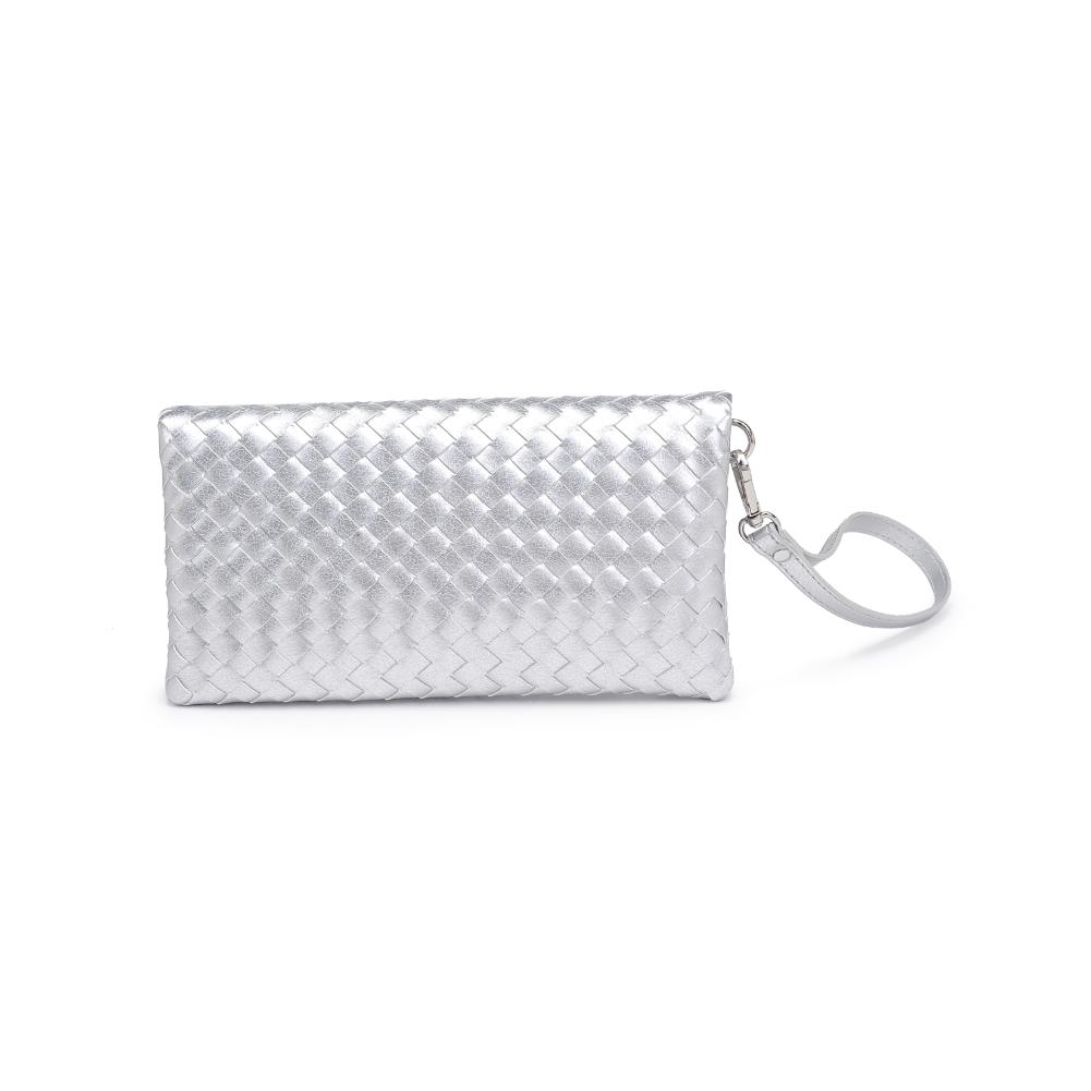 Product Image of Urban Expressions Aria Clutch 840611133953 View 7 | Silver