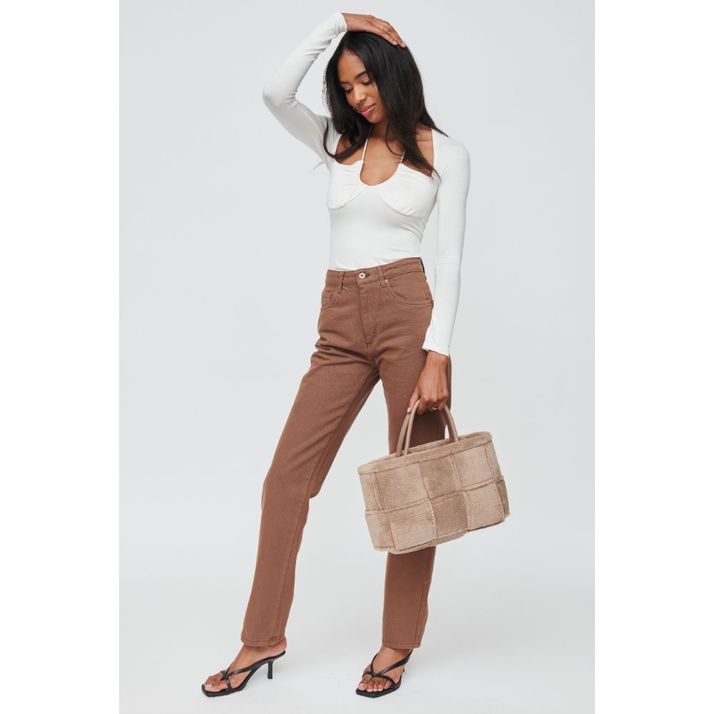 Woman wearing Natural Urban Expressions Malvina Tote 840611102683 View 2 | Natural