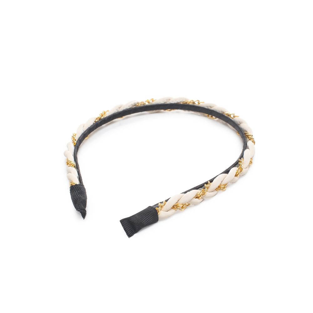 Product Image of Urban Expressions Hair Claw Headband 818209014052 View 2 | White