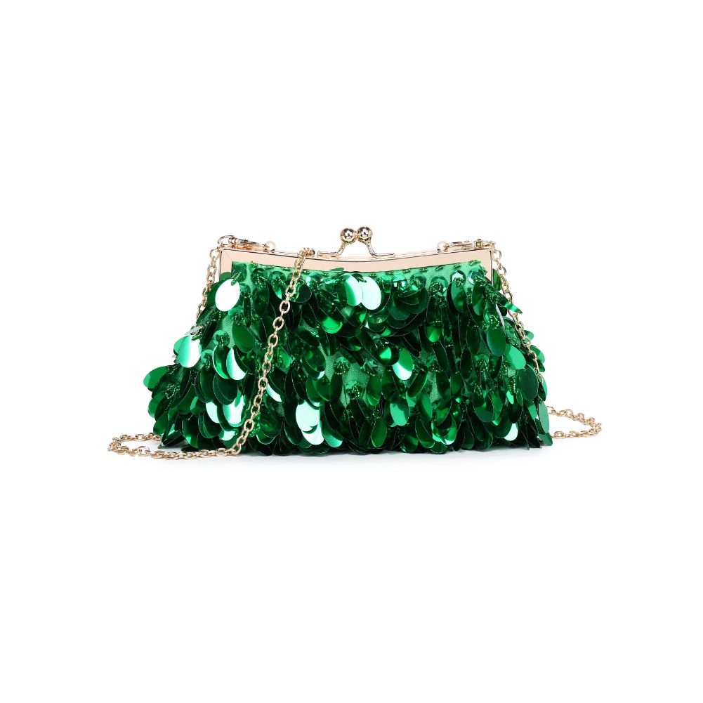 Product Image of Urban Expressions Ariana Evening Bag 840611115539 View 5 | Green