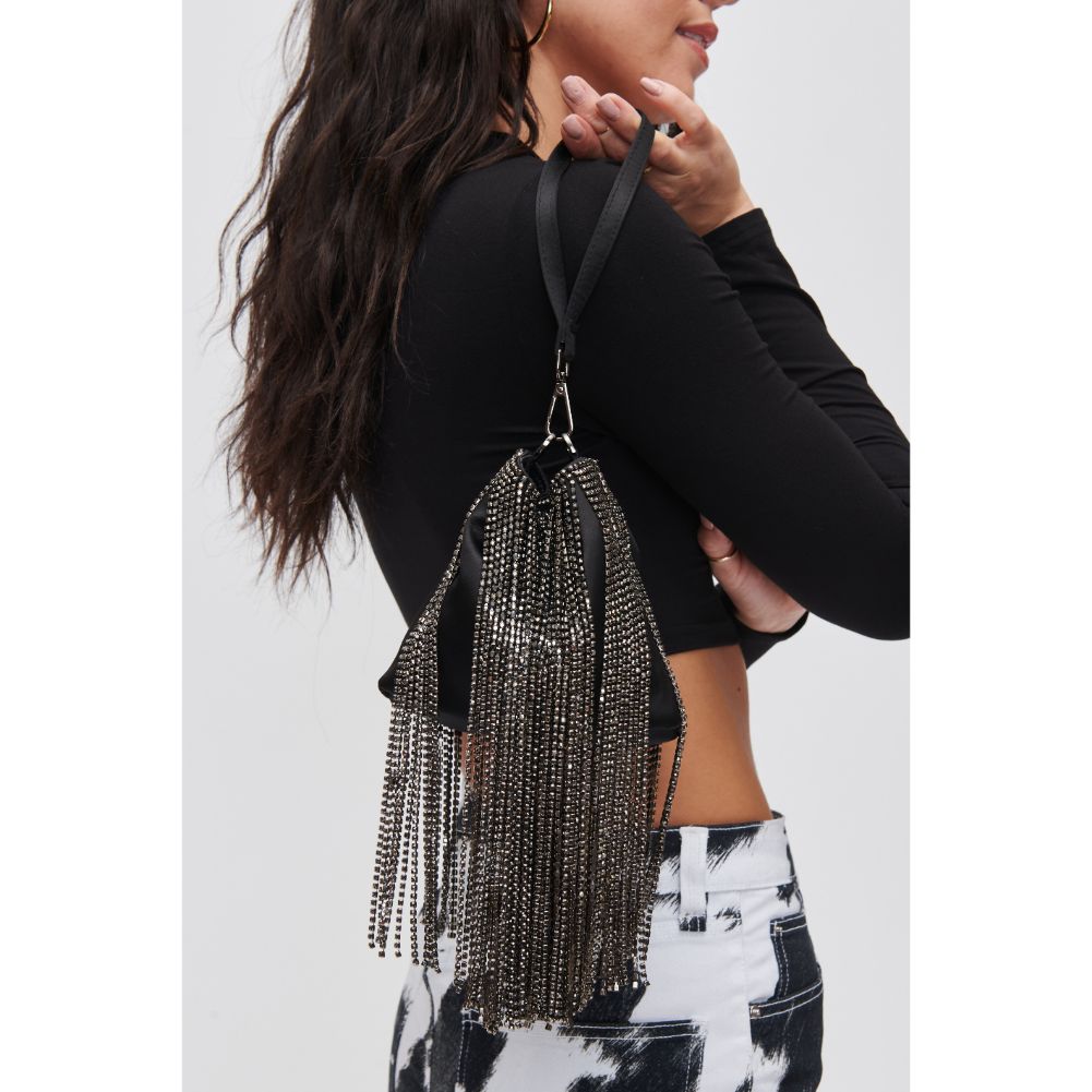 Woman wearing Black Urban Expressions Tristana Evening Bag 840611109040 View 1 | Black