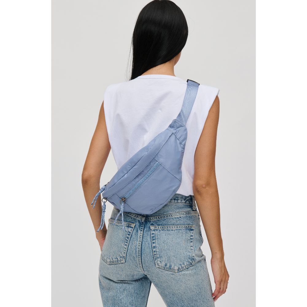 Woman wearing Fog Urban Expressions Laurence - Nylon Belt Bag 840611114877 View 3 | Fog