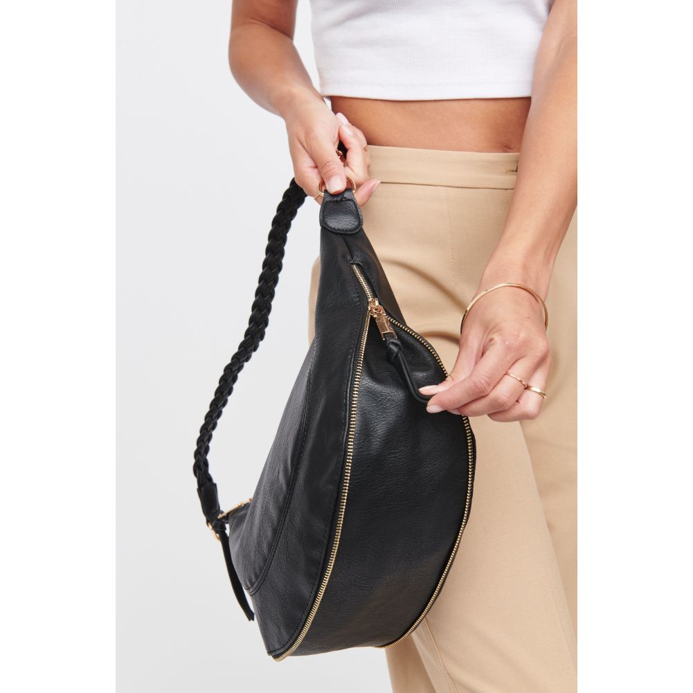 Woman wearing Black Urban Expressions Virginia Crossbody 818209015219 View 4 | Black