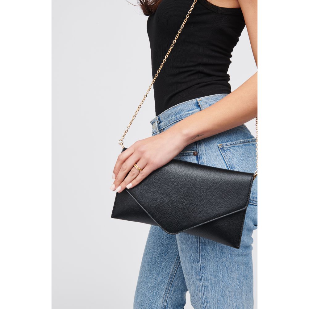 Woman wearing Black Urban Expressions Izzy Clutch 840611100207 View 1 | Black