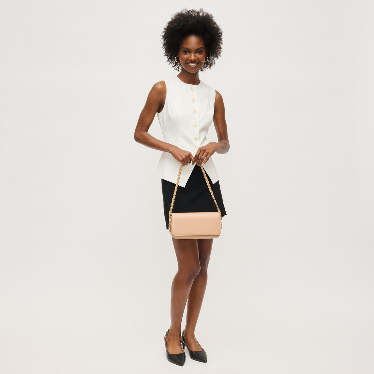 Woman wearing Natural Urban Expressions Julia Crossbody 840611157164 View 4 | Natural