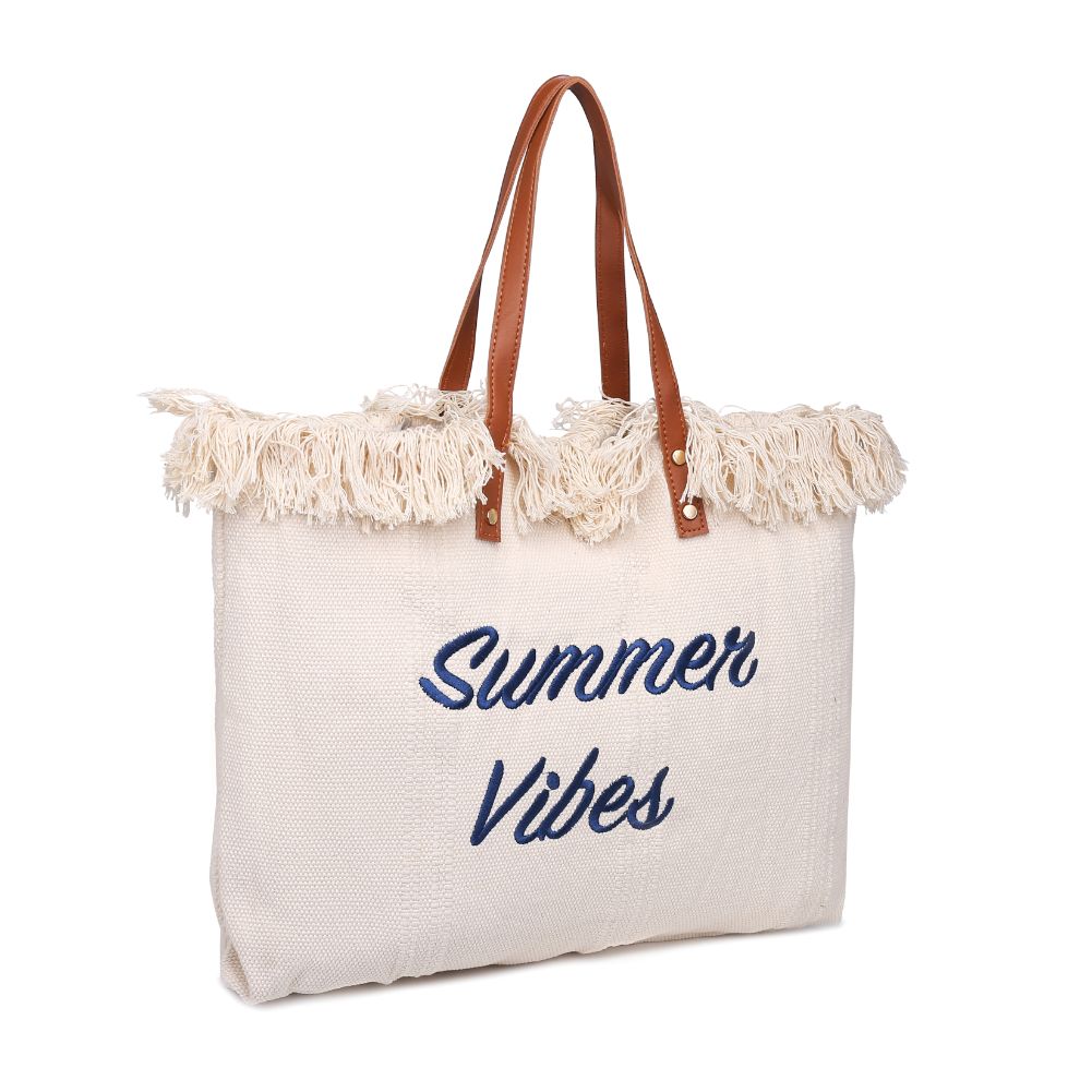 Product Image of Urban Expressions Summer Vibes Tote 840611127921 View 6 | Ivory