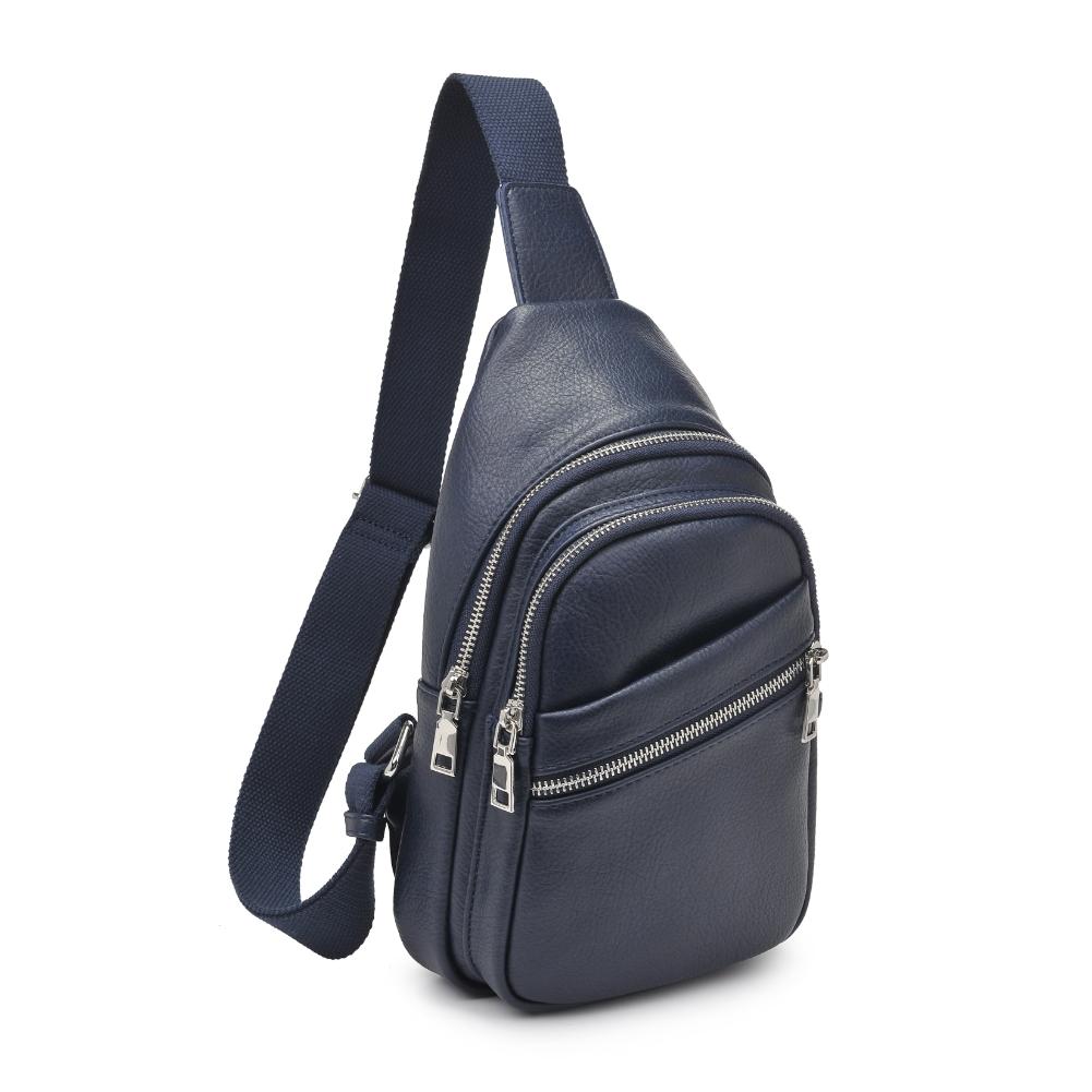 Product Image of Urban Expressions Zephyr Sling Backpack 840611193292 View 7 | Midnight