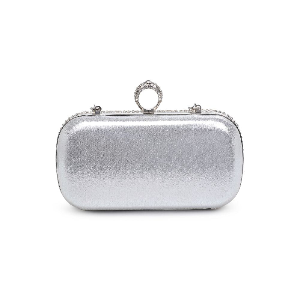 Product Image of Urban Expressions Vivian Evening Bag 840611113566 View 7 | Silver