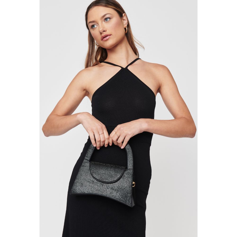 Woman wearing Black Urban Expressions Gamora Evening Bag 840611102898 View 2 | Black