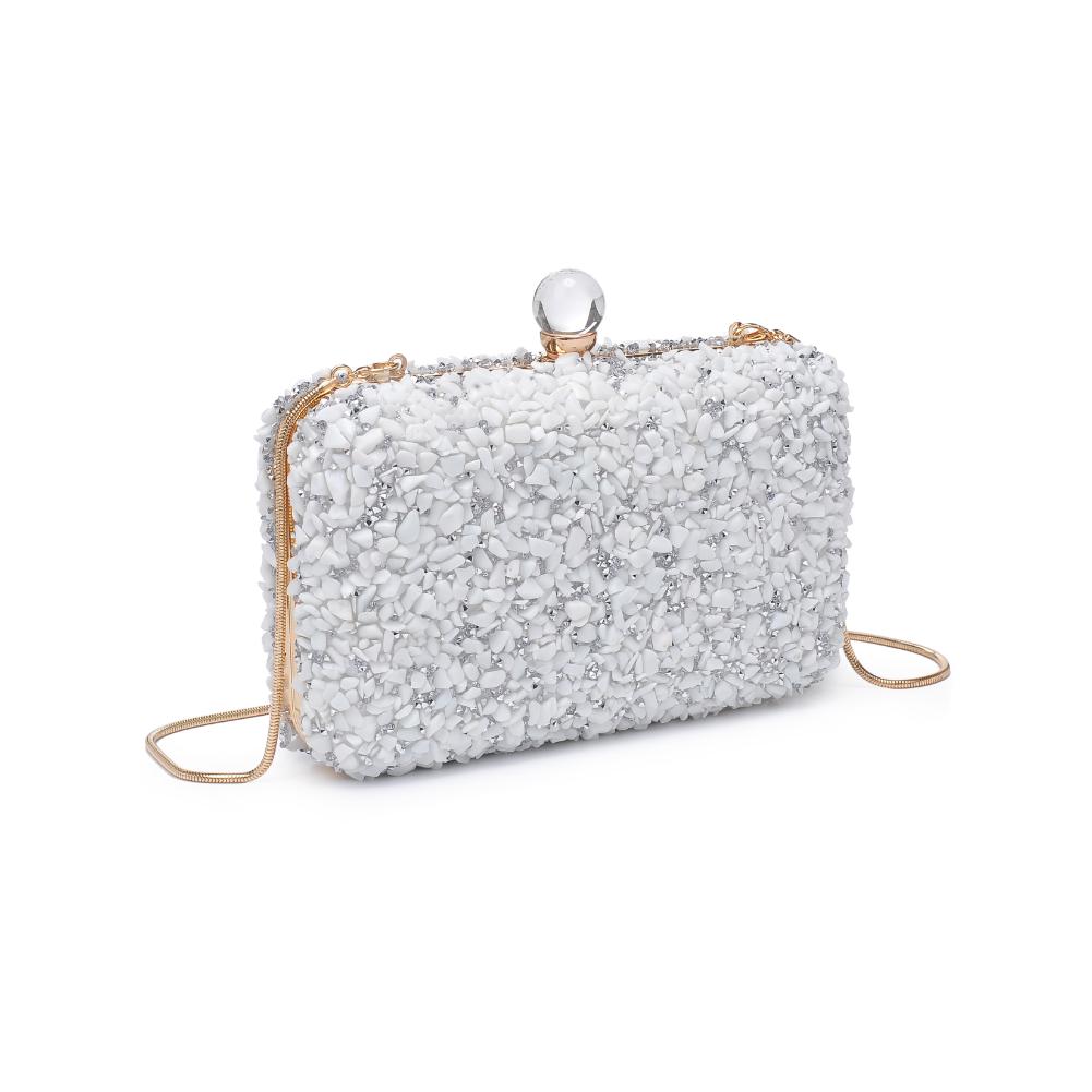 Product Image of Urban Expressions Penelope Evening Bag 840611130747 View 6 | White