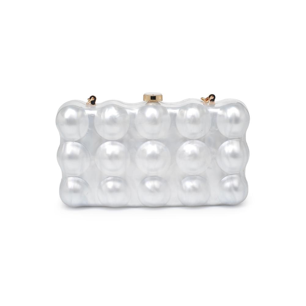 Product Image of Urban Expressions Waverly Evening Bag 840611132697 View 7 | Ivory