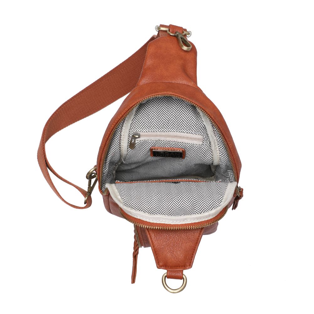 Product Image of Urban Expressions Wendall Sling Backpack 840611107220 View 8 | Tan