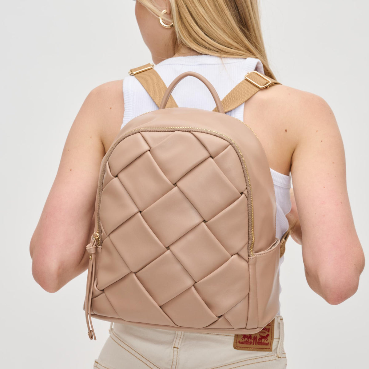 Woman wearing Natural Urban Expressions Blossom Backpack 840611130631 View 4 | Natural