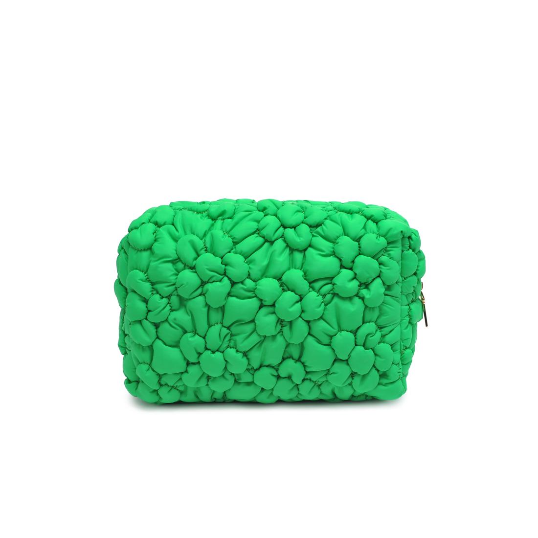 Product Image of Urban Expressions Flora Pop - Nylon Cosmetic Pouch 840611144201 View 7 | Kelly Green