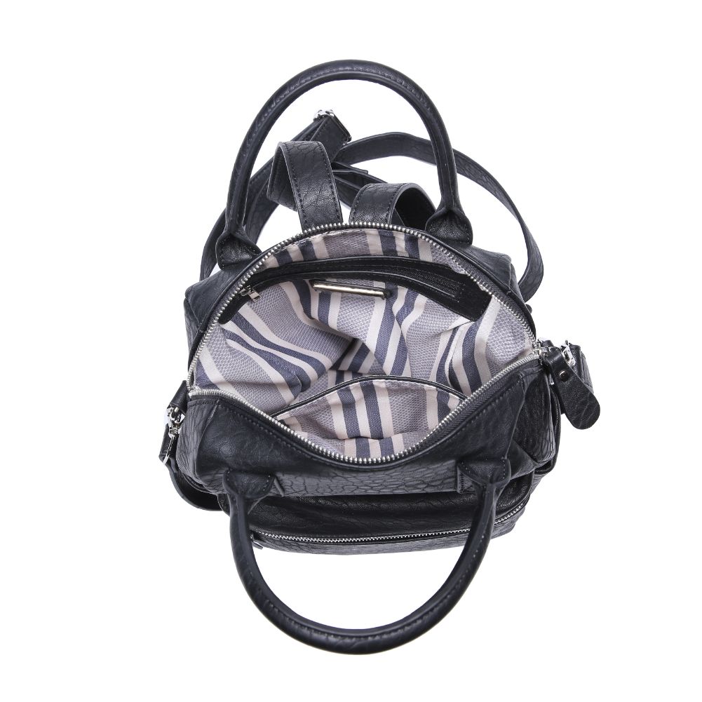 Product Image of Urban Expressions Andre Textured Backpack NA-840611164452 View 4 | Black