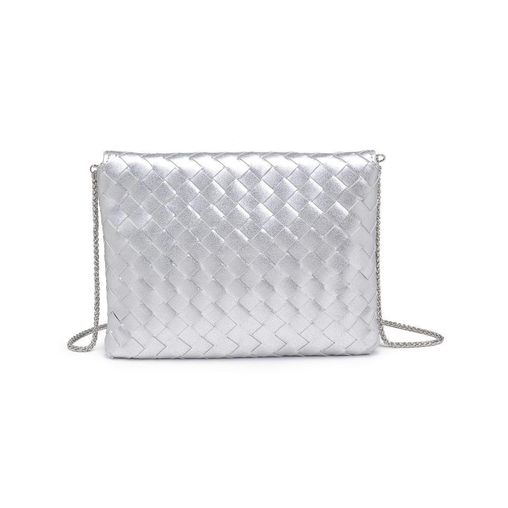 Product Image of Urban Expressions Ivy Clutch 840611133342 View 7 | Silver