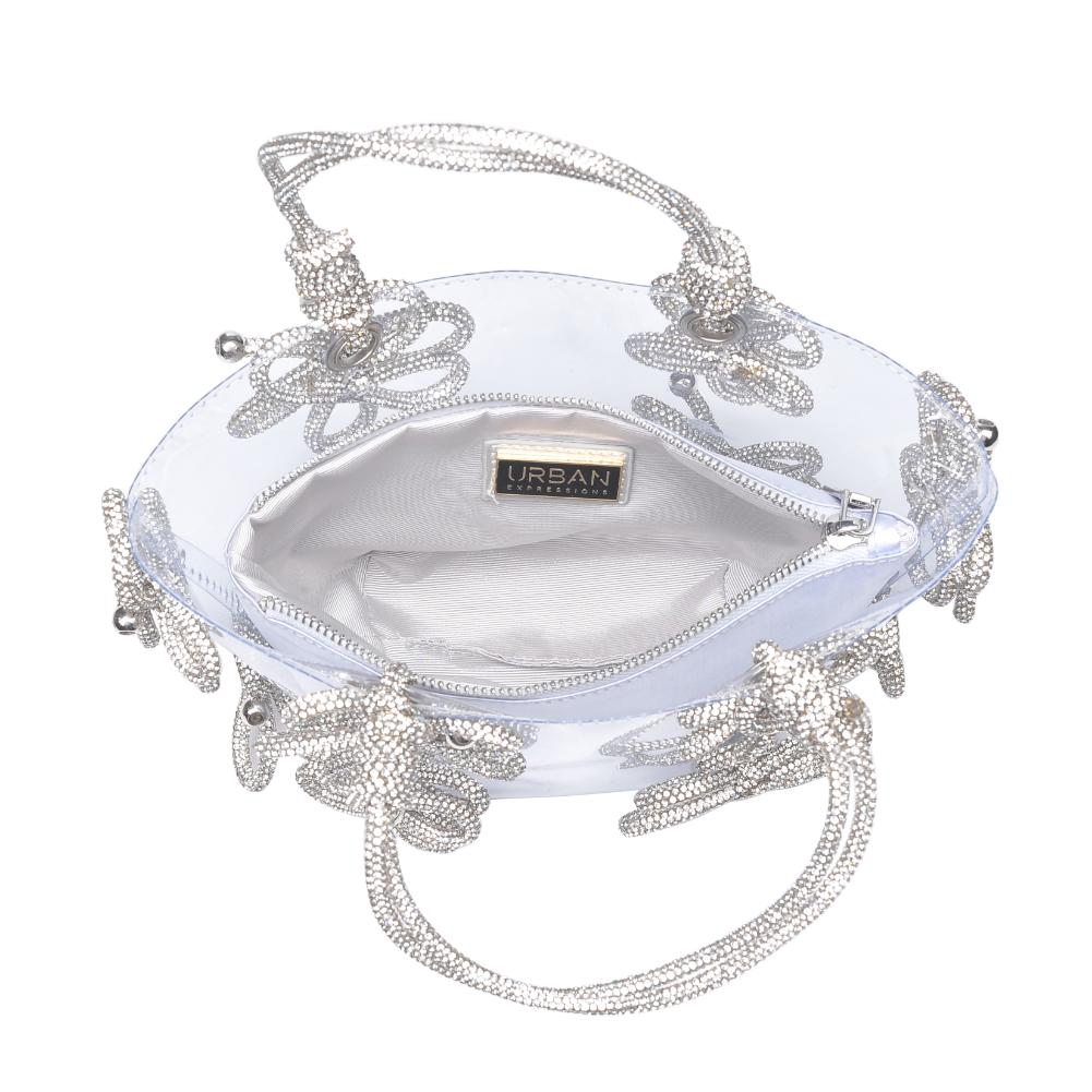 Product Image of Urban Expressions Mariposa Evening Bag 840611191335 View 8 | Silver